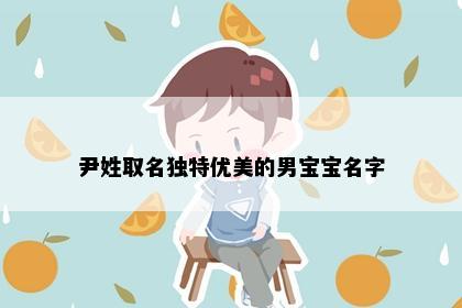 尹姓取名独特优美的男宝宝名字