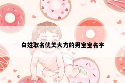 白姓取名优美大方的男宝宝名字